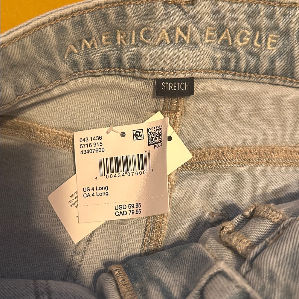 American Eagle Blue Women's Flared Jeans - Picture 6 of 9